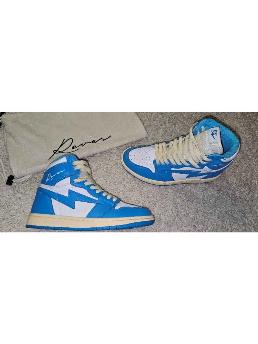 Reves Paris Air Kiy 85 High UNC Freshman Blue Men's size 5